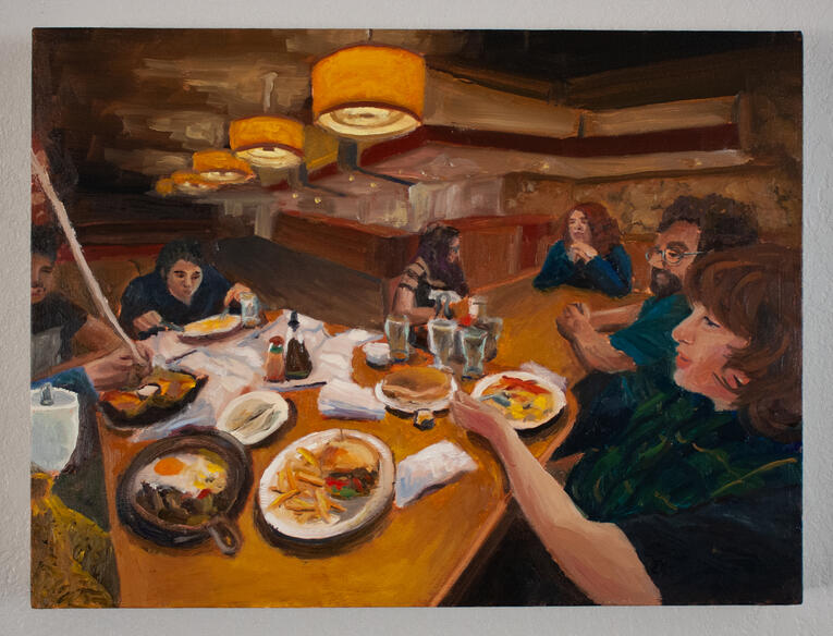 Spilt Water, 2026, Oil on Panel, 16" x 12"